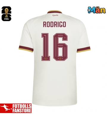 Spanien Rodri Hernandez #16 Bortatröja VM 2026 Kortärmad
